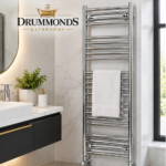 Chrome Towel Radiator 400 x 1600mm - Image 4